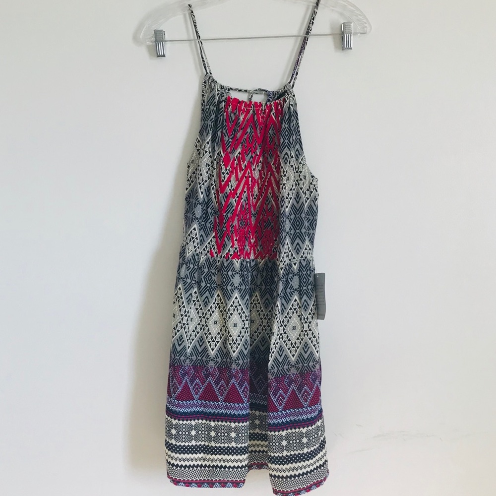 THML Boho Sleeveless Mini Dress sz S